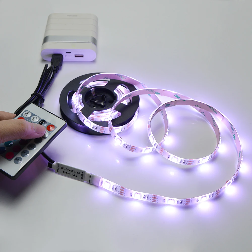 1 м 2 м 3 м 4 м 5 м RGB подсветка ТВ светодиодный светильник лампа 5050SMD 5 в питание от USB светодиодный ТВ светильник для ТВ HD ТВ фон светодиодный Диодная лампочка светильник ing