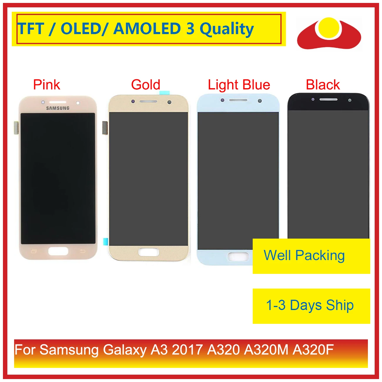 Для Samsung Galaxy A3 a320 A320M A320F A320Y ЖК-дисплей с сенсорным экраном дигитайзер панель Pantalla в комплекте