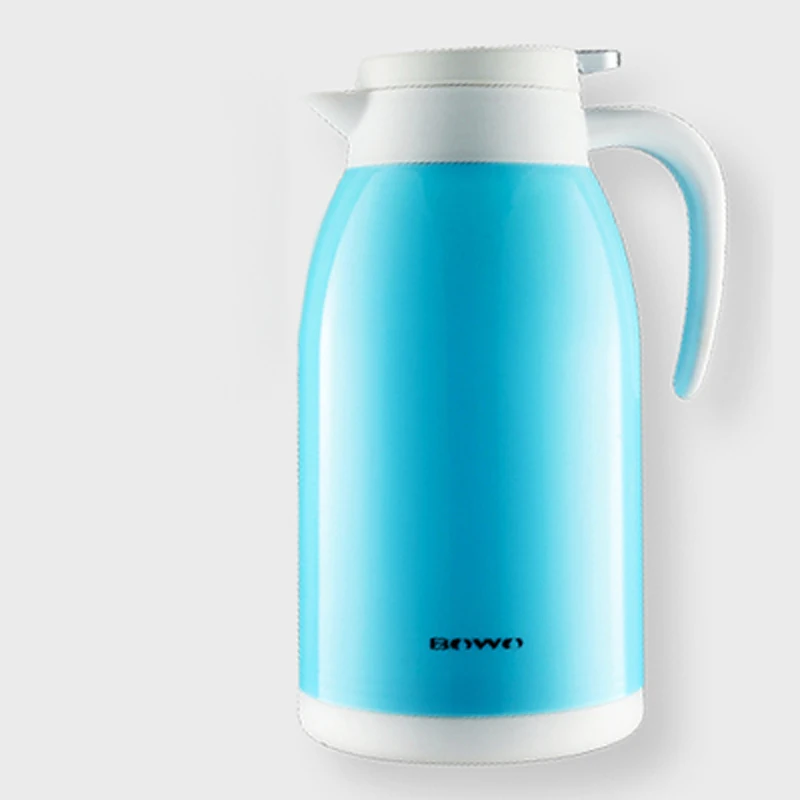 Blue Thermos Pot Термос чайник 1300 мл вакуумная изоляция чашки бутылки кофе чай кувшин для горячей воды изоляция колба бытовой термос чайник - Цвет: Blue Thermos Pot