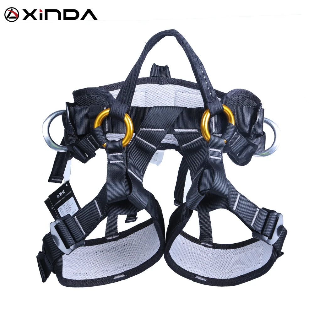 

XINDA Camping Outdoor Hiking Rock Climbing Half Body Waist Support Safety Belt Climbing tree Harness Aerial Sports Equipment