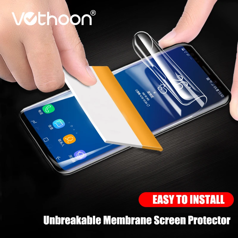 Vothoon 3D гидрогель пленка для Samsung Galaxy S8 S9 плюс Примечание 8 9 полное покрытие Экран протектор фильм(не Стекло