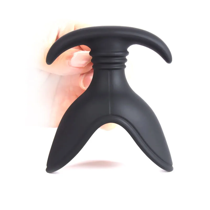 Мягкий силиконовый V образный вырез открывающаяся Анальная пробка зеркало для