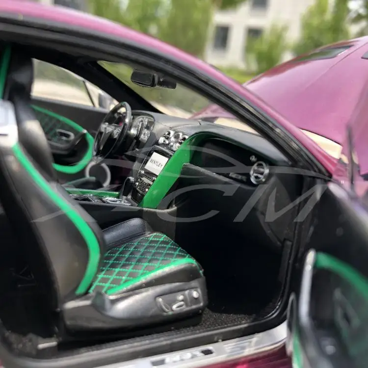 Литая под давлением модель автомобиля Почти настоящий Bentley Континентальный GT3-R ограниченная 1:18(фиолетовый)+ маленький подарок