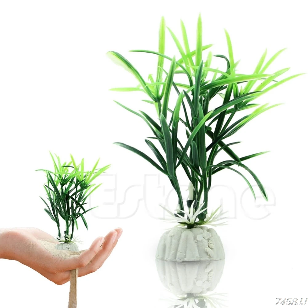 Водные растения водоросли для аквариума короткий абзац Lucky Bamboo искусственные