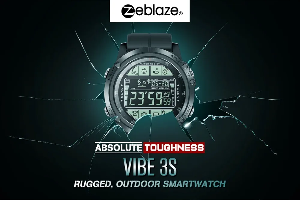 Уличные Смарт-часы Zeblaze VIBE 3S Абсолютная Прочность два года ожидания Смарт-часы человек солнечный свет видимый экран в режиме реального времени погода