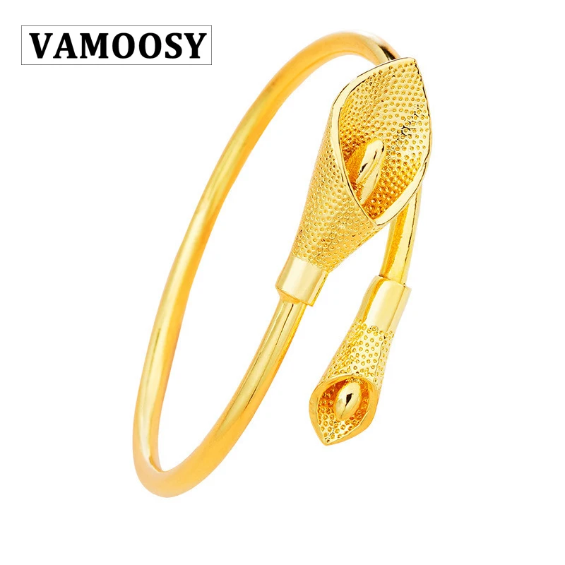 VAMOOSY 2018 новые модные простые женские браслеты и в стиле бохо 24K золотого цвета с