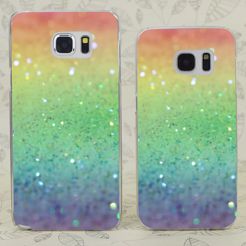 C1134 Радужный Блестящий Прозрачный жесткий чехол из поликарбоната для samsung Galaxy S 3 4