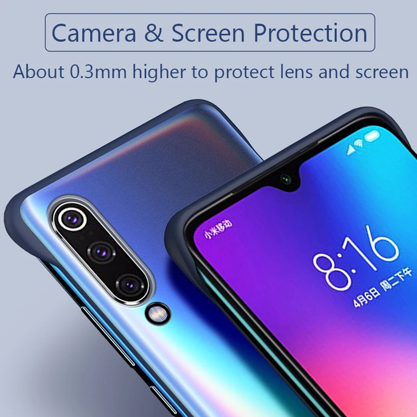 Lainergie чехол для Xiaomi Mi CC9 CC 9 полупрозрачный Бескаркасный Матовый Жесткий