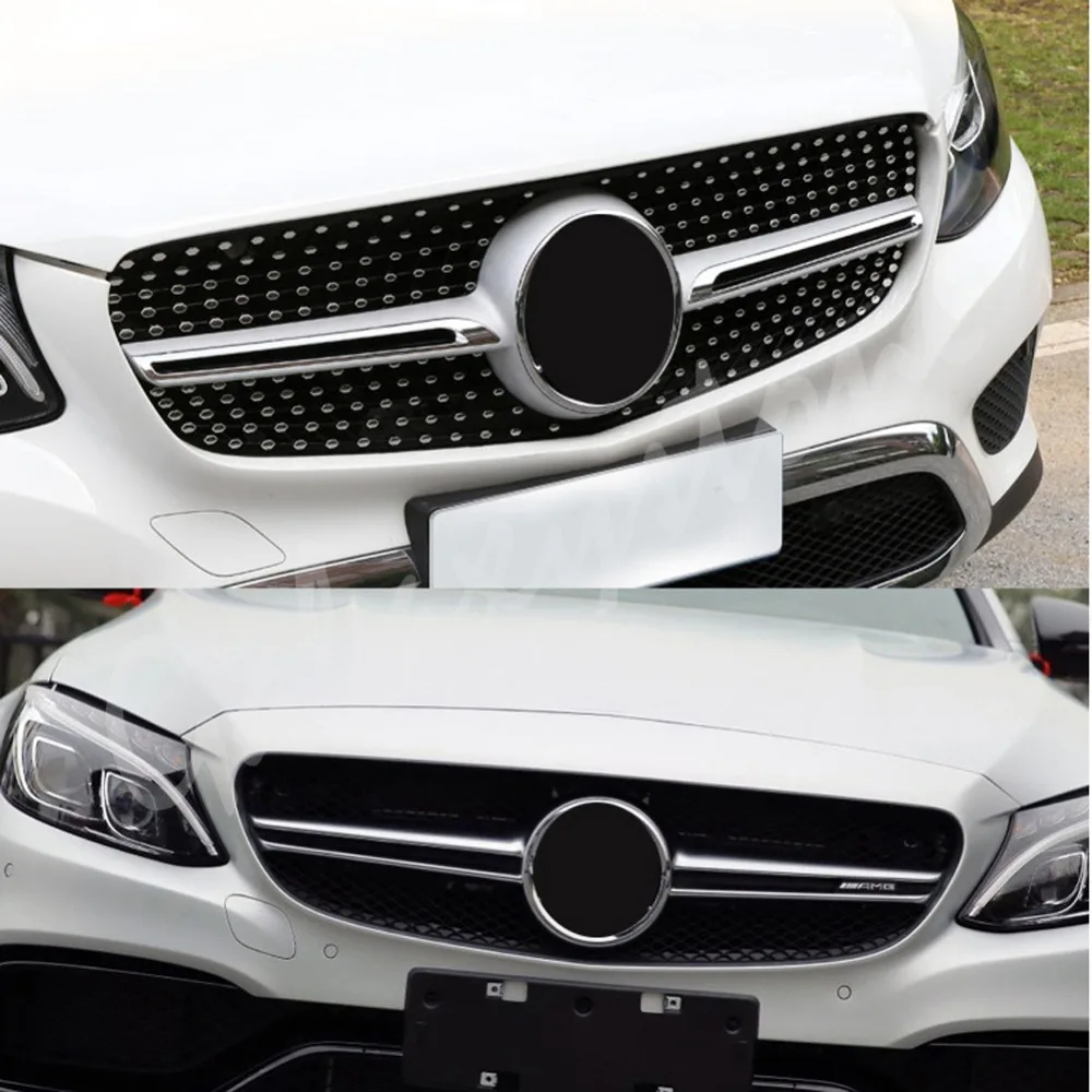 Алмазный Стиль Дизайн серебряная передняя решетка подходит для CLA W117 CLA200 CLA250 CLA45 AMG 2013