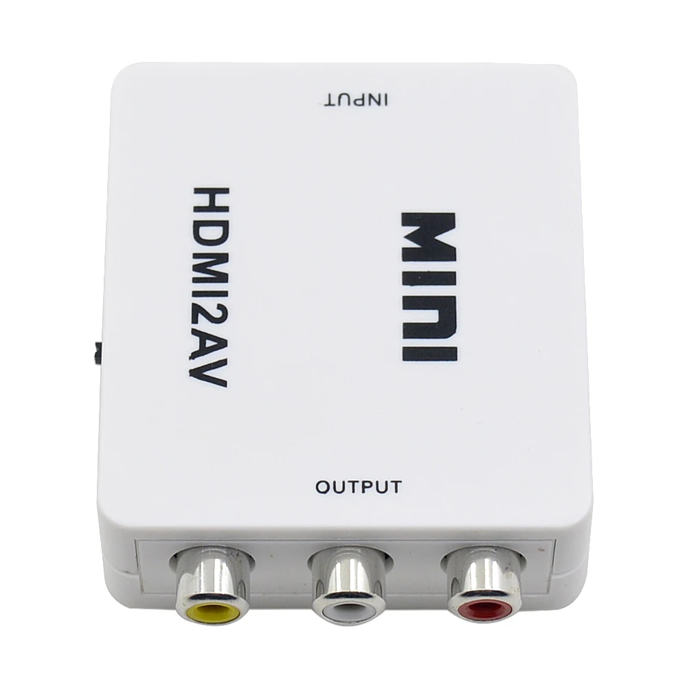 Преобразователь CHIPAL 1080P 1080I для HDMI2AV мини-HD аудио видео бокс HDMI в AV RCA CVBS L/R адаптер с