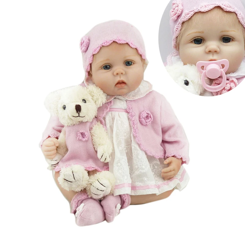 NPK Boneca Reborn 22 дюйма Мягкая силиконовая виниловая кукла 55 см Reborn Baby Doll новорожденная девочка Bebes Reborn Dolls