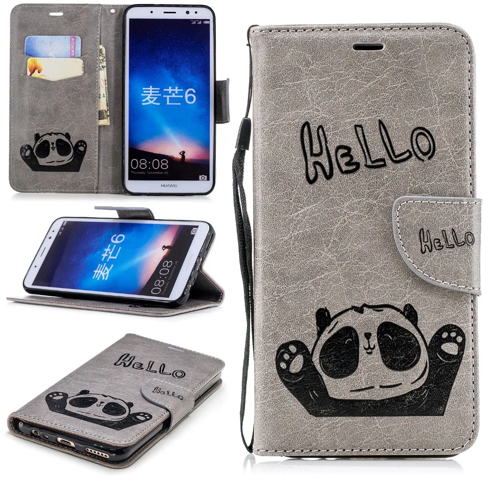 SjuzyyU phone Case For Huawei Maimang 6 funda PU Leather Flip Wallet Card Cover Coque Capa | Мобильные телефоны и