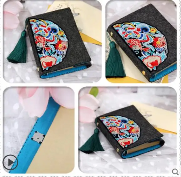 Gufeng Palace Museum Wenchuang Diary Handbook Felt kit Non-woven cloth Craft DIY Sewing set Handwork Material | Дом и сад