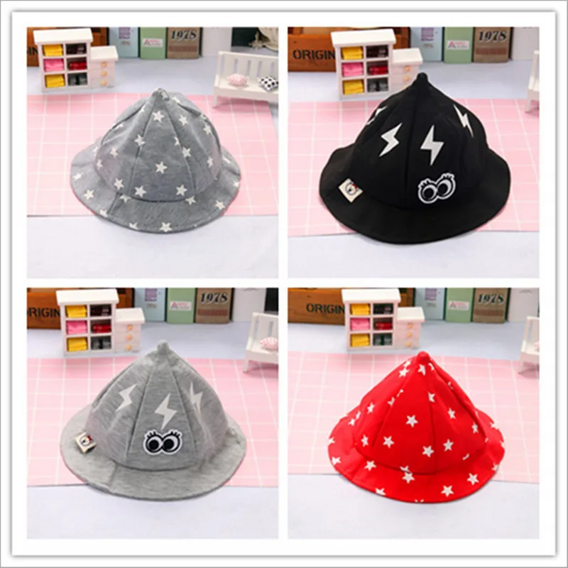 

Toddlers Baby Girls Sun Hats Spring Summer Caps Cotton Bucket Hat Baby Kids Boys Cap 1-2Years Old Warm Soft Cotton Hat Cap