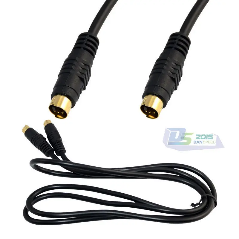 DANSPEED 1 5 м футов 4 Pin Svideo кабель папа ТВ подключение S Video для проектора VCR DVD