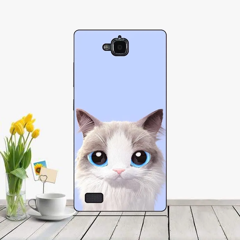 Чехол для huawei Honor 3C Lite/Honor 3C Play/Honor Holly Hol-U19, силиконовый чехол с цветочным принтом, милый чехол для телефона с рисунком в виде животного - Цвет: J18