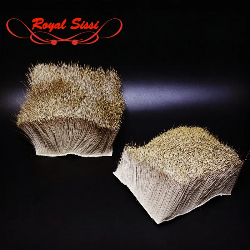 

Hot 1pcs bigger size fly tying deer body hairs patch 8cm*8cm Elk Body Hair caddis dun dry flies spinner body fly tying materials