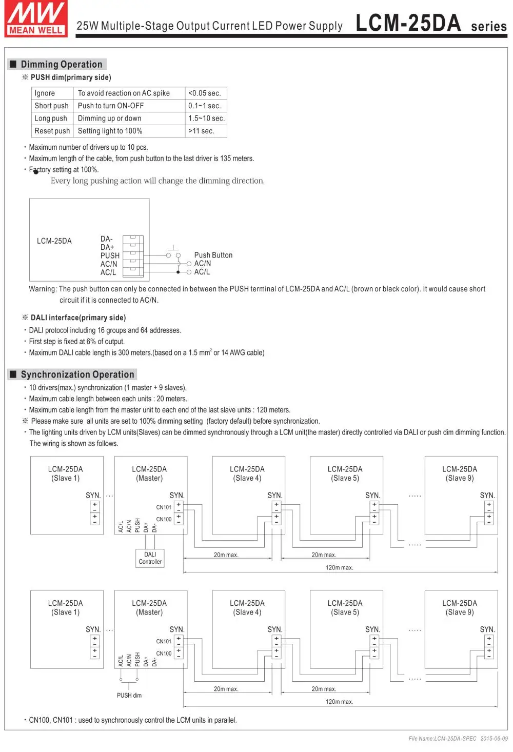 1 упаковка) Meanwell 40/60W DALI Диммируемый источник питания LCM-40/60DA 350mA 500mA 600mA 700mA 900mA 1050mA 1400mA мульти-выход PFC