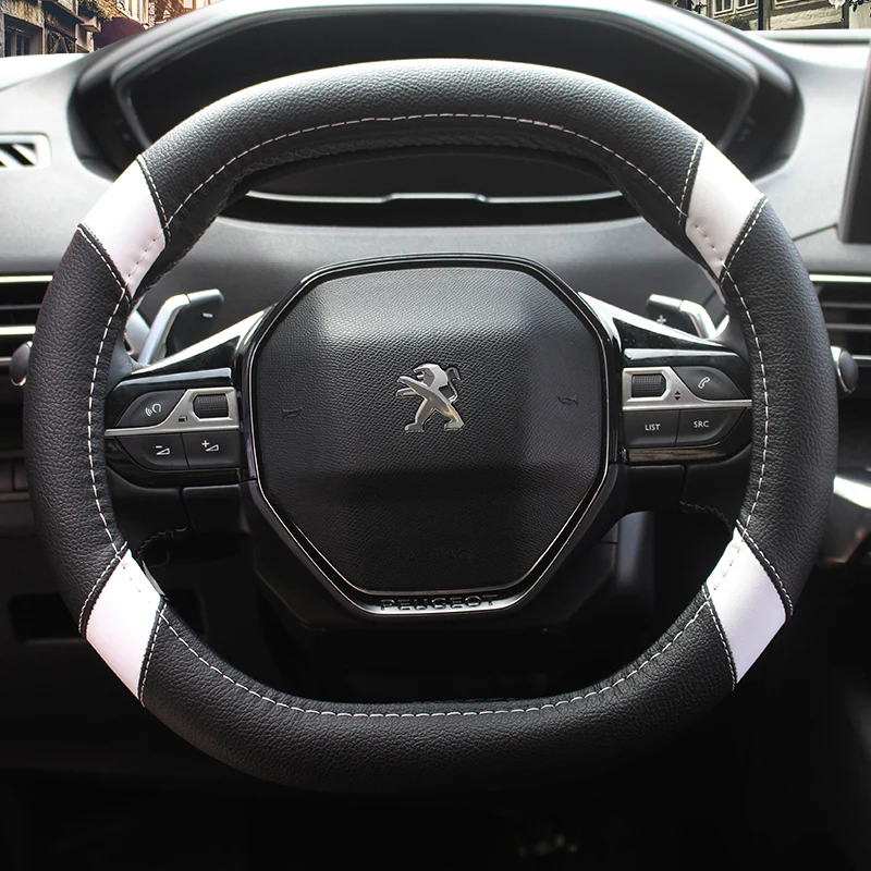 Кожа KKYSYELVA чехол рулевого колеса автомобиля Micro Fiber для peugeot 4008 5008 5 цветов Высокое