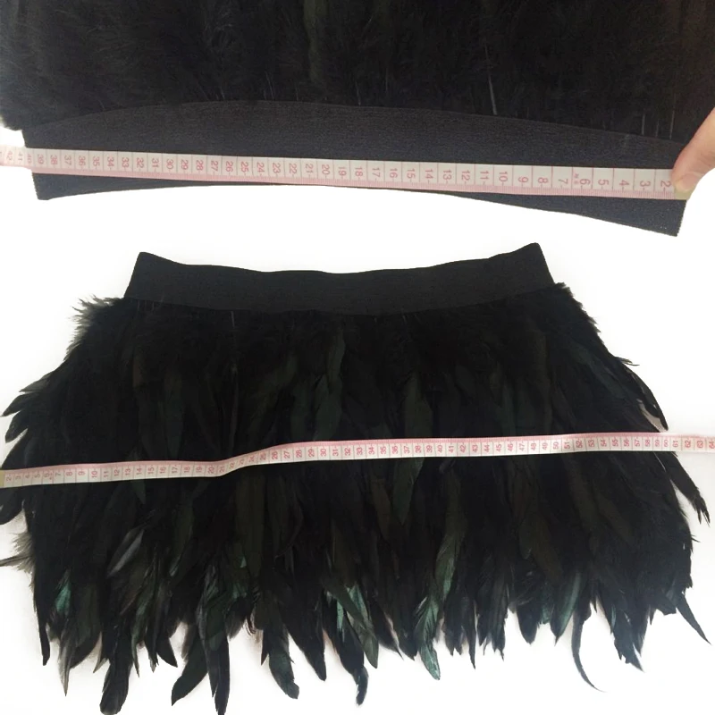 Мини-юбка в виде лебедя с перьями двухслойная тканевая юбка подкладкой из перьев