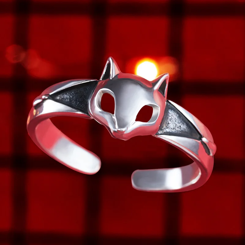 Игра аниме Persona 5 P5 Joker маска персонажа кольцо S925 Серебряный главный герой глаз