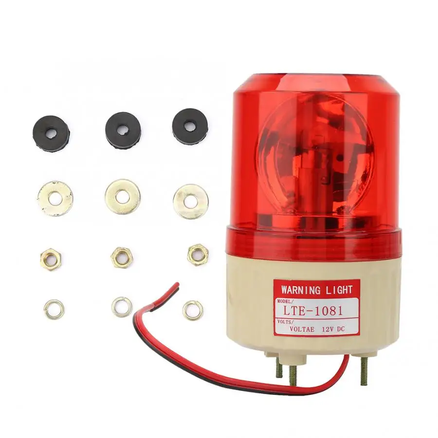 Красный DC 12V вспышка Поворотная сигнальная лампа Заводская конструкция Предупреждение ющий светильник стробоскоп - Цвет: Красный