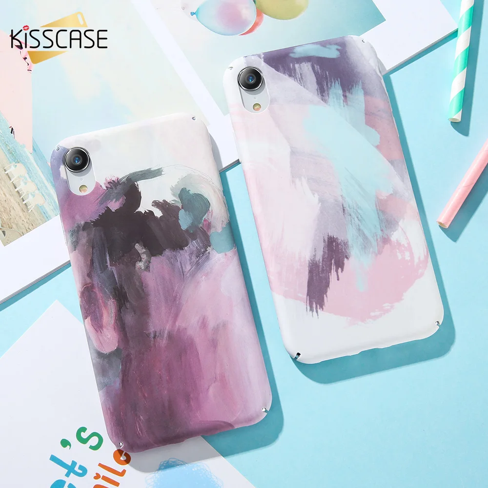 KISSCASE модные чехол для iPhone X XR XS MAX 8 плюс аксессуары Жесткий Чехол 7 6 6S Capinhas на айфон