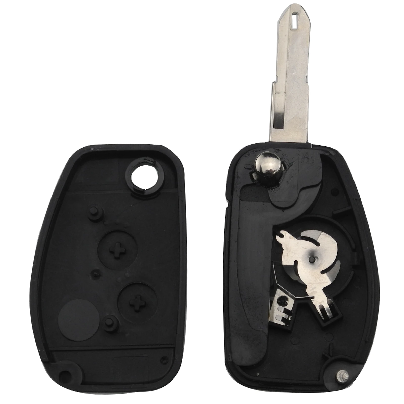 Jingyuqin 2 кнопки дистанционного Floding флип ключи оболочки для Renault Duster Logan Fluence Clio FOB