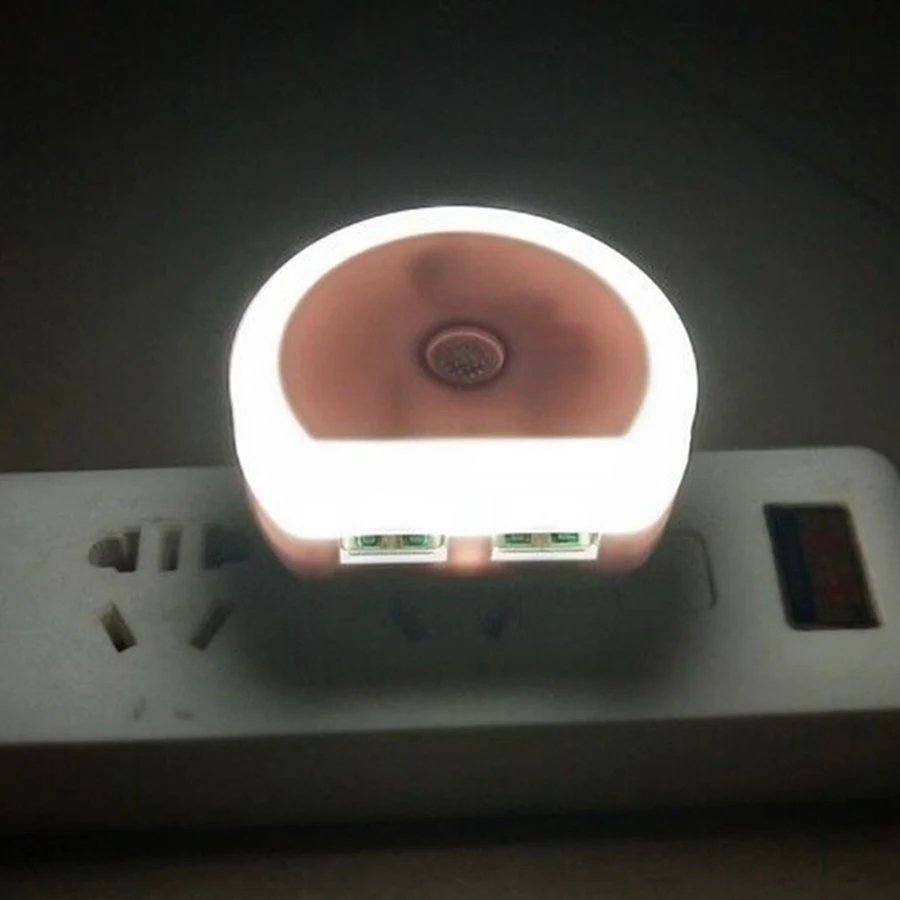 Светодиодный ночник BEIAIDI с двойным USB портом настенное зарядное устройство 5 в 1 а