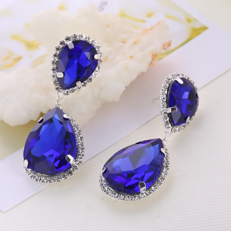 Fashion Earring Temperament Rhinestone Crystal Earrings All-match Zircon Fresh Water 171104-4 | Украшения и аксессуары