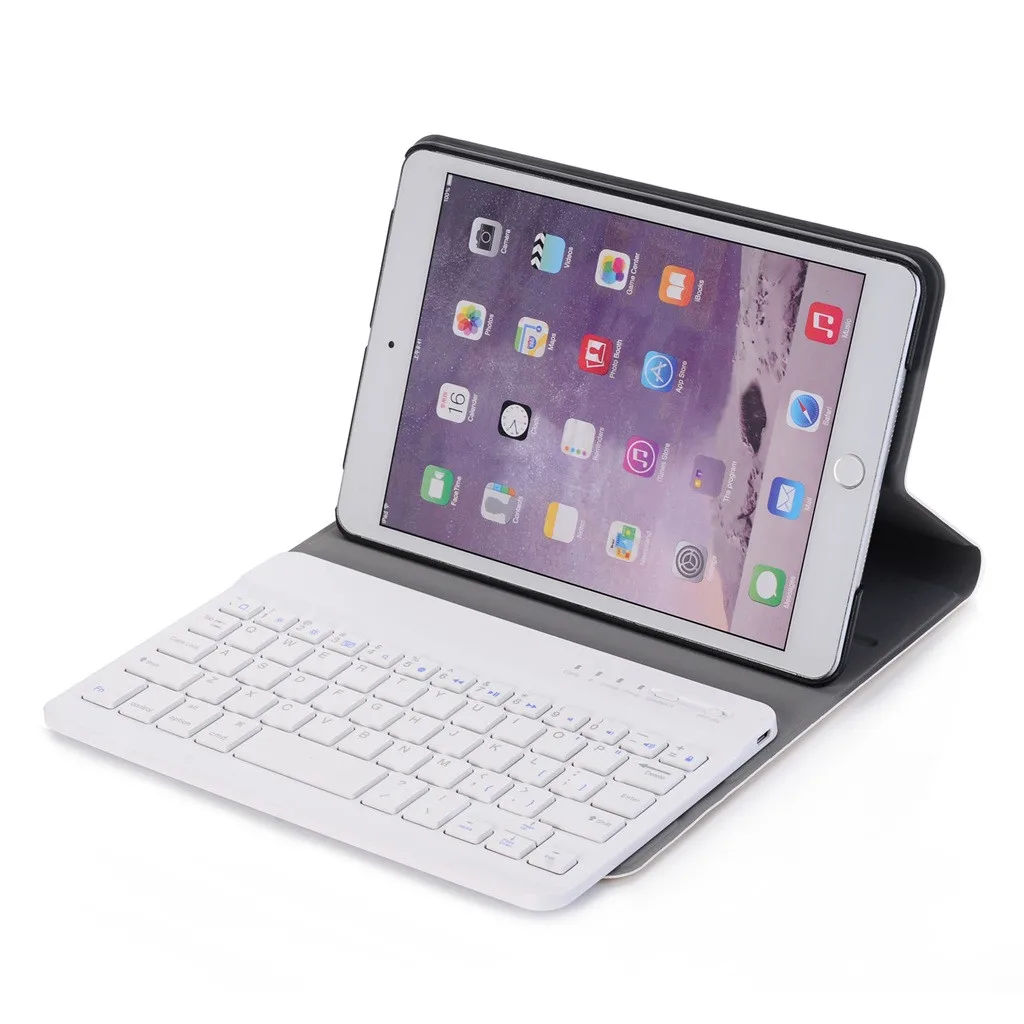 Беспроводная Bluetooth клавиатура VOBERRY съемная для Ipad Mini 1 2 3 тонкий чехол складной