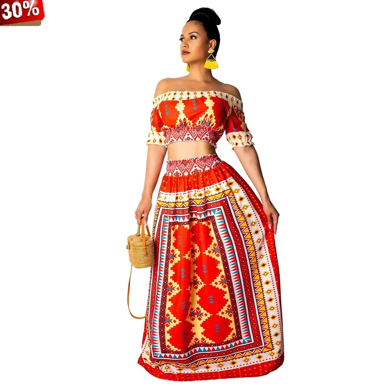 Комплект из 2 предметов с юбкой летнее винтажное платье больших размеров женский