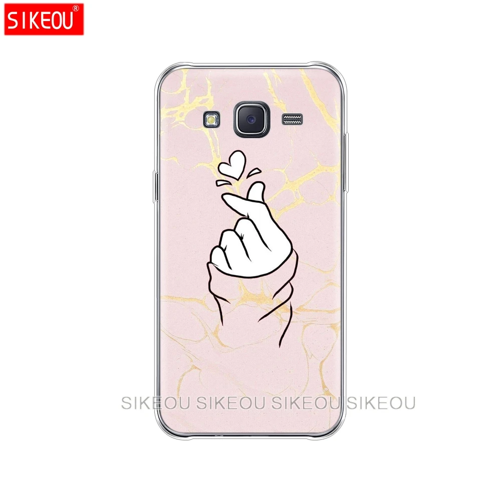 Силиконовый чехол для телефона Samsung Galaxy J1 J2 J3 J5 J7 MINI 2016 2015 prime черный и белый с