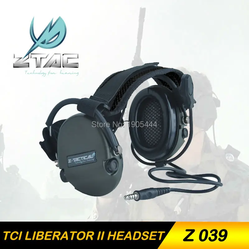 Наушники Z TAC 039 Element Tactical TCI LIBERATOR II гарнитура с шейным ободом тактические военные