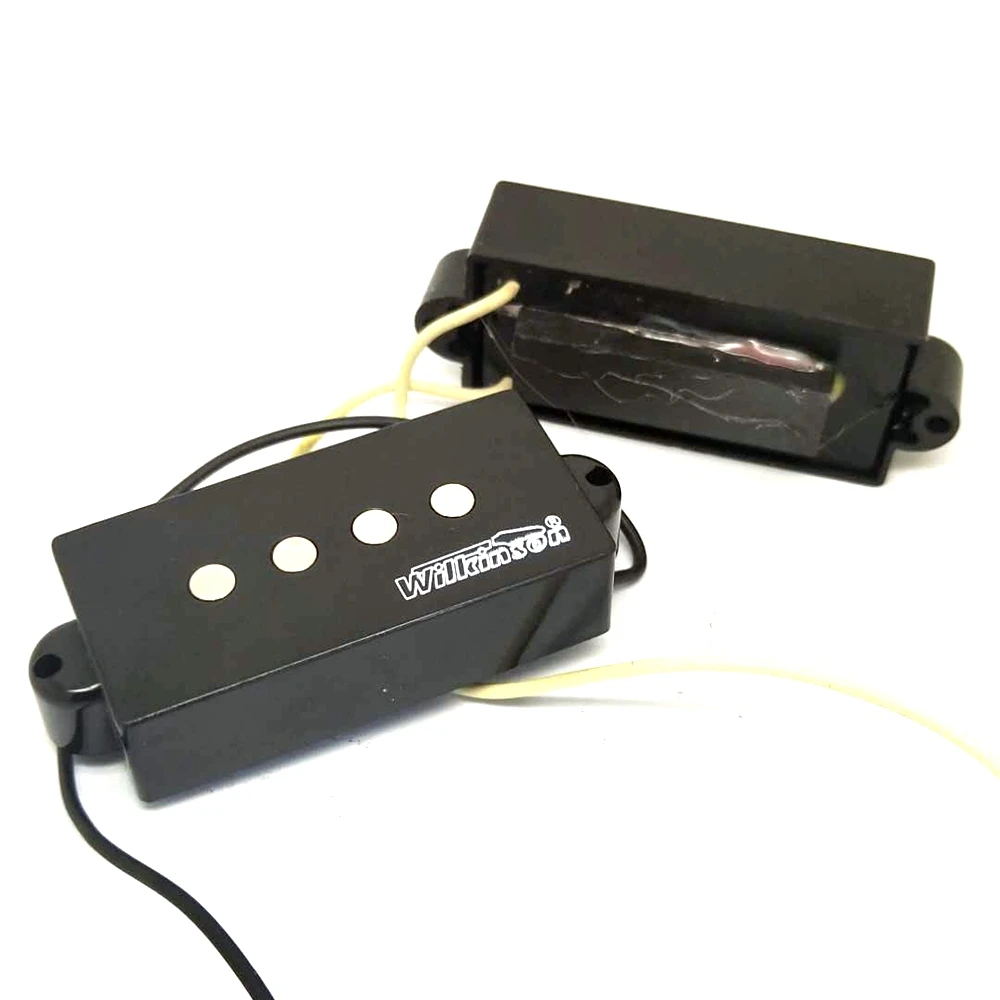 Wilkinson MWPB P-Bass Guitar Pickups Humbuckers Precision Style Black