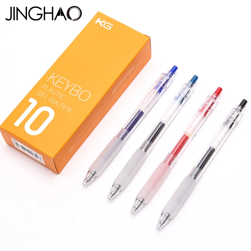 10 шт./лот Jinghao KACO KEYBO серии гелевые ручки Модные прозрачные баррель пресс гелевая