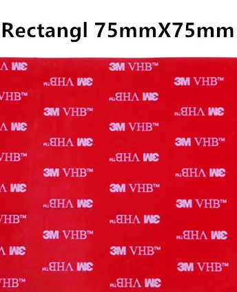 Rectangl 75mm x 75mm Прямые продажи с фабрики, 10 шт./лот 3 М vhb клейкая лента 5608 серая установка Heavy Duty Двухсторонняя клейкая акриловая поролоновая лента высечки - Цвет: Rectangl 75mm x 75mm