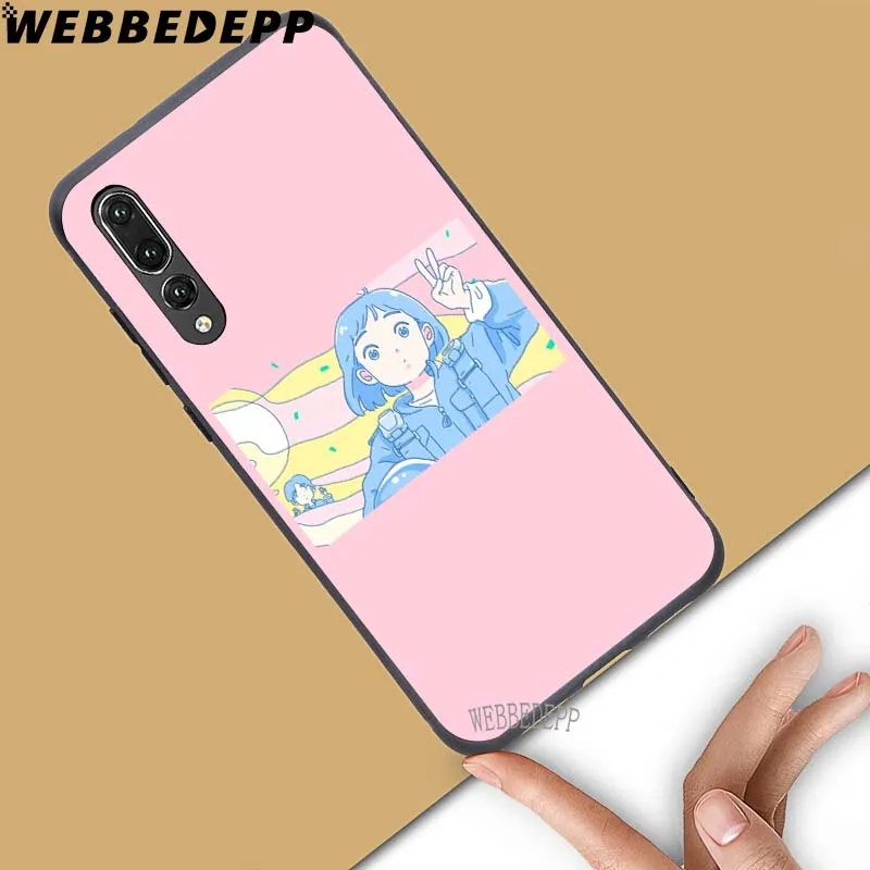 WEBBEDEPP Эстетическая аниме мягкий чехол для huawei для НУА Вэй слава 6 7A Pro 7C 8C 7X8X8 9 10 lite Note10