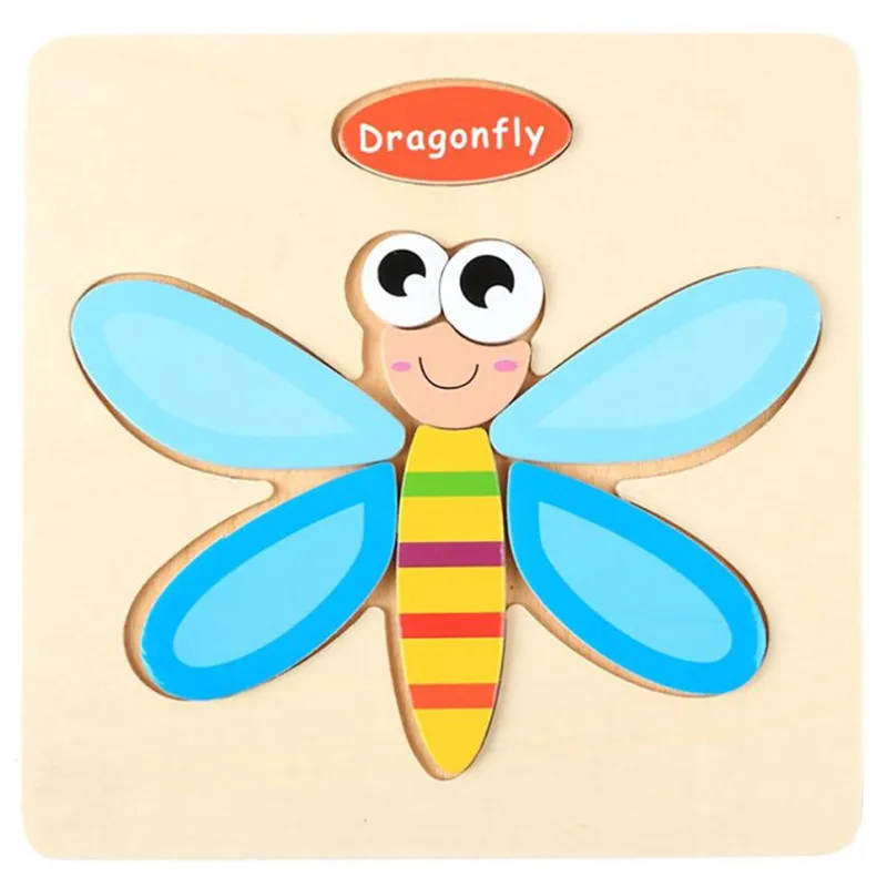 1 шт. деревянная головоломка трехмерная красочная образовательная Игрушка