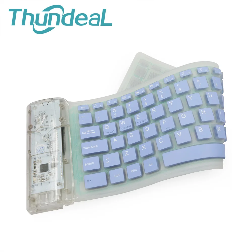 Bluetooth Беспроводной клавиатура Roll up Teclado 87key силиконовая соска для планшетных