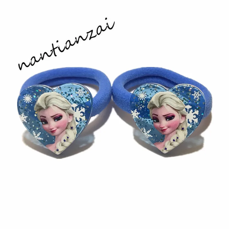 1 пара = 2 шт. девочки милые Мультяшные аксессуары для волос Эльза Анна Принцесса