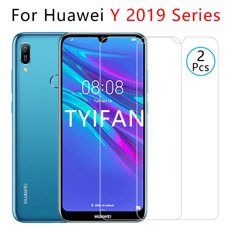 2 шт. ультратонкая пленка из закаленного стекла для huawei y5 y6 y7 y9 prime 2019 Защитное