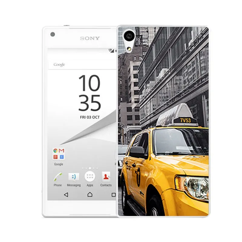 QMSWEI TPU Clear Soft Phone Case For Sony Z3 Z2 Z5 Z4 Transparent View Tree Sky Cloud Back Cover C3 C4 C5 Free Shipping |