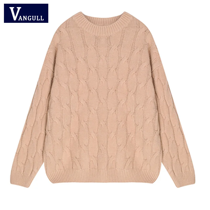women winter sweet sweater Hemp flowers Long Sleeve O-neck Elegant Pullovers Female Jumper Tricot Tops VANGULL 2018 New | Женская одежда