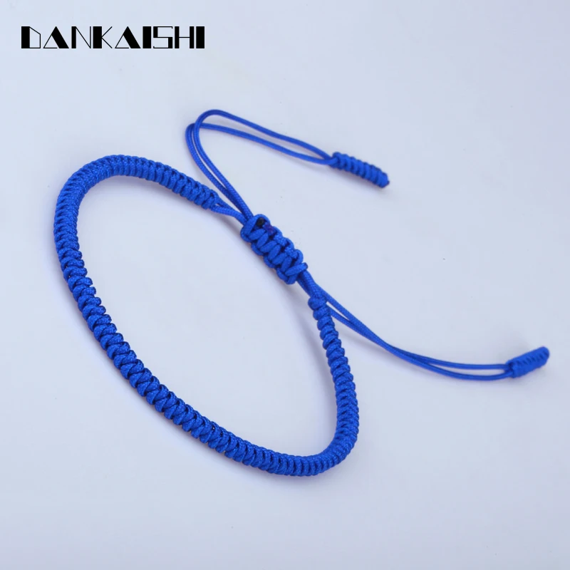 Dankaishi 2018 Multi Color Tibetan Buddhist Bracelets Handmade Knots Lucky Rope Bracelet Size Adjustable Buddha DKSFZ130 | Украшения и