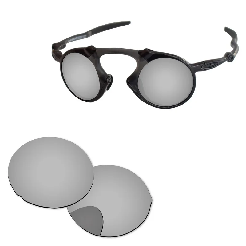 Chrome Silver PapaViva Сменные линзы для аутентичных поляризованных солнцезащитных очков Madman-несколько вариантов - Цвет линз: Chrome Silver
