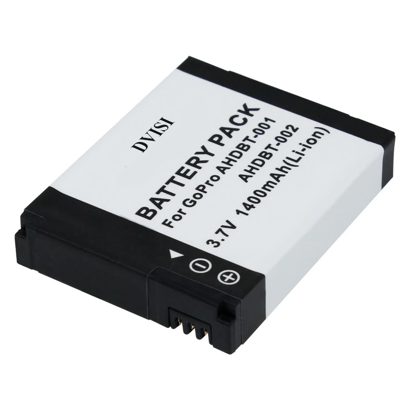 

3.7V 1.4Ah AHDBT-001 AHDBT 001 AHDBT-002 Battery for GoPro Go Pro HD Hero1 Hero2 Motorsports Surf Outdoor 960 1080P Edition