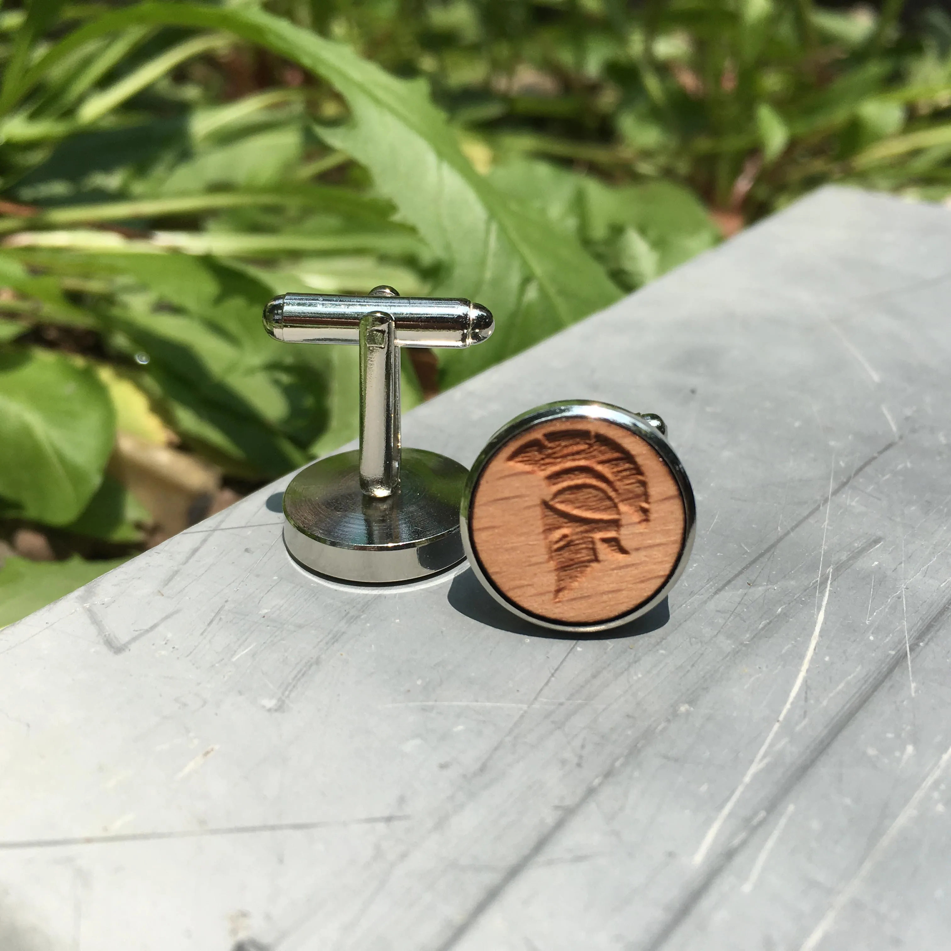 Спартанские деревянные Запонки для шлема греческие запонки жениха бижутерия