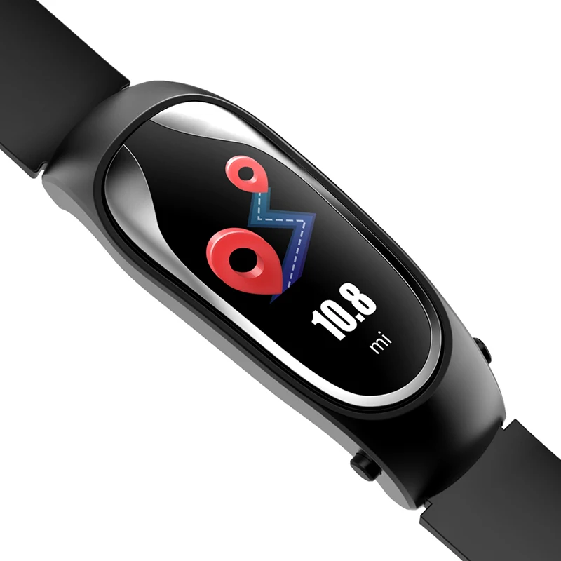KingWear KR04 Bluetooth наушники Smartband 2 в 1 пульсометр Монитор артериального давления умный Браслет спортивный фитнес трекер группа
