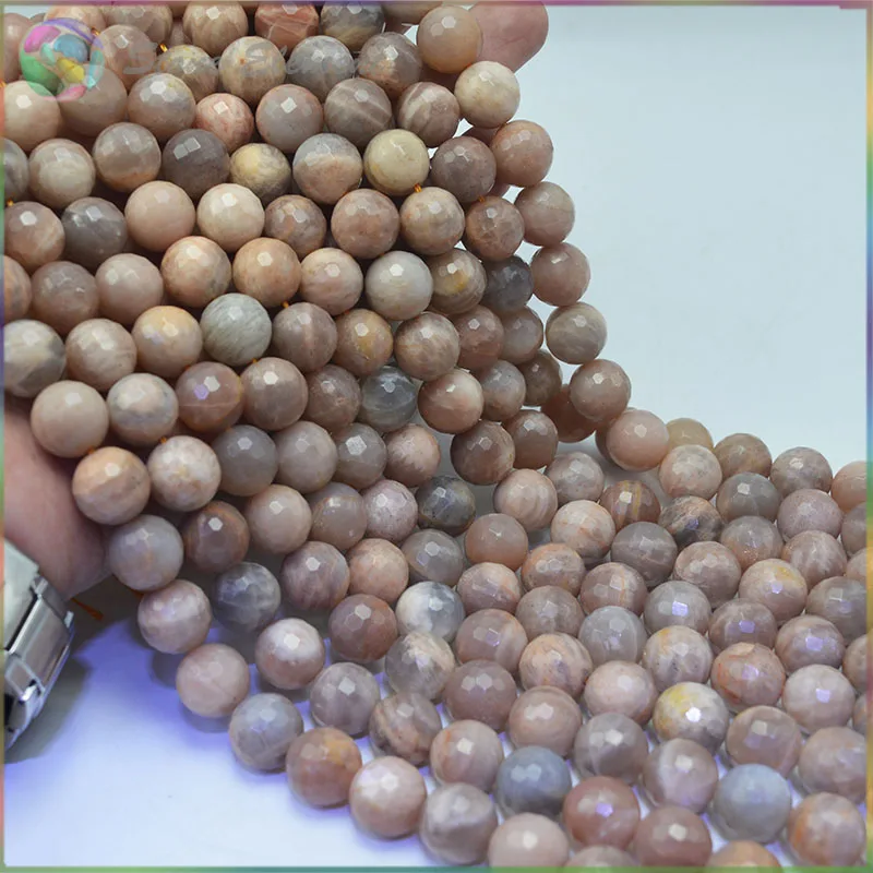 Граненые круглые бусины с натуральным коричневым песком 4 мм 6 7 8 10 12 мм|beads 4mm|beads